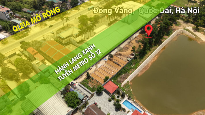 Đất nền Đồng Vàng, cầu Vai Réo, Hòa Lạc
